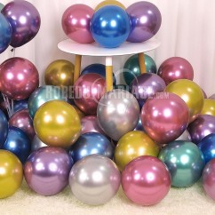 50 ballons colorés pour décorer la location de mariage ou de cérémonie 