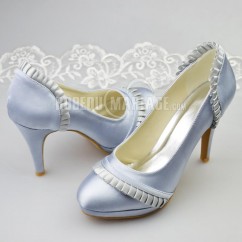 Elégante satin chaussure de mariée talon haut de 10cm