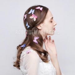 Coiffure de mariée papillons pince à cheveux pas cher multi-couleur