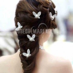 Coiffe en forme nœud papillon coiffe pas cher pour mariée 2,99€ par une coiffe