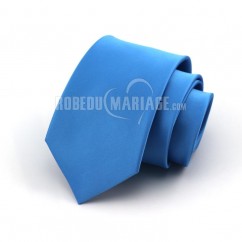 Bleue cravate de 8cm largeur pour le mariée ou officil 