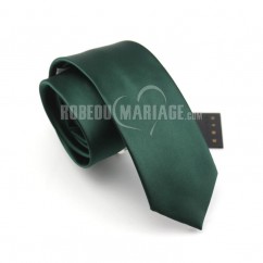 Verte foncé cravate homme en largeur de 7cm