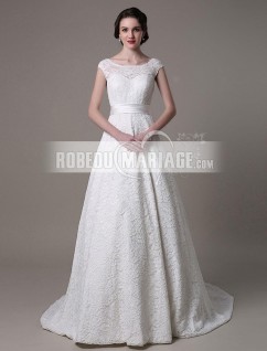 Robe de mariée fourreau 2019 robe de mariage simple avec traîne courte