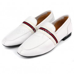 Nouvelles chaussures homme blanche en cuir respirant confortable