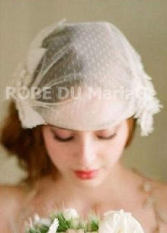 Rétro Juliette bonnet pour mariée