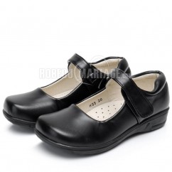 Chaussures de fille Empaigne en cuir Chaussures noires pour mariage ou pour spectacle