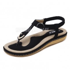 Simple et confortable sandale décorée de boucle Chaussures femme pour l'été