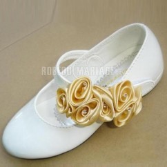 Princesse fleur chaussures de mariée pour fille chaussure pas cher