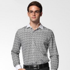 Coton de bonne qualité chemise homme pas cher manche longue