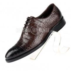 Motif crocodile chaussures homme magnifique en cuir 
