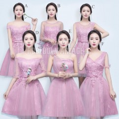 6 styles à choisir Robe de demoiselle d'honneur EN SOLDE robe courte à prix mini