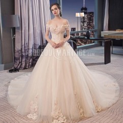 Robe de mariée luxe 2019 avec traine chapelle robe de mariage pas cher