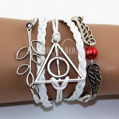 Ailes Harry Potter bracelet en cuir de style européen